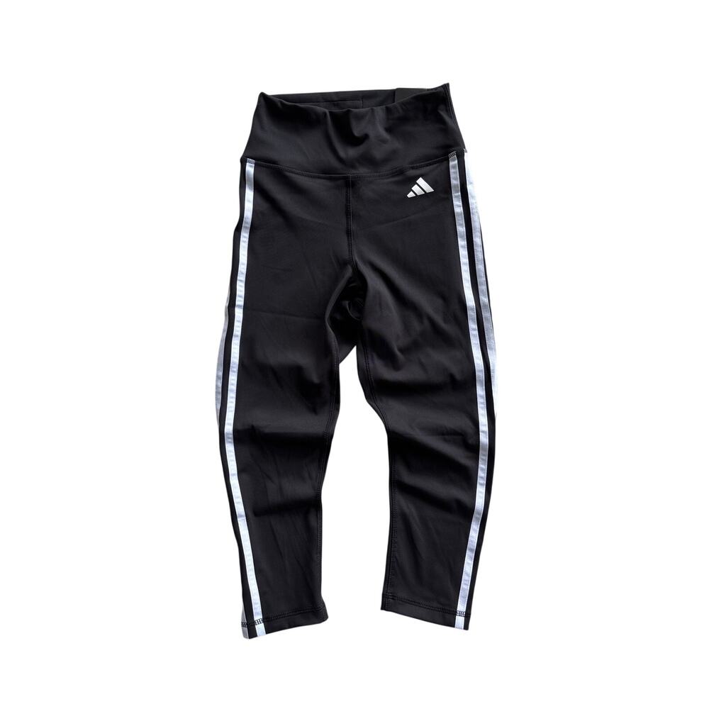 adidas AEROREADY Training Leggings Women's XS NWT High Rise 3/4 Crop Black